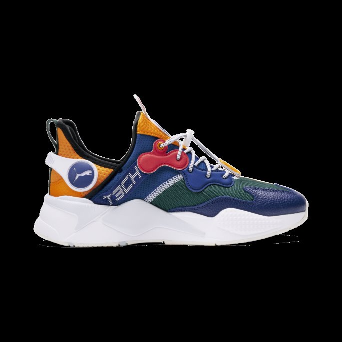 Rs-x T3ch New Heritage Joggesko Aprikos-blå-varsity Grønn Puma På Salg