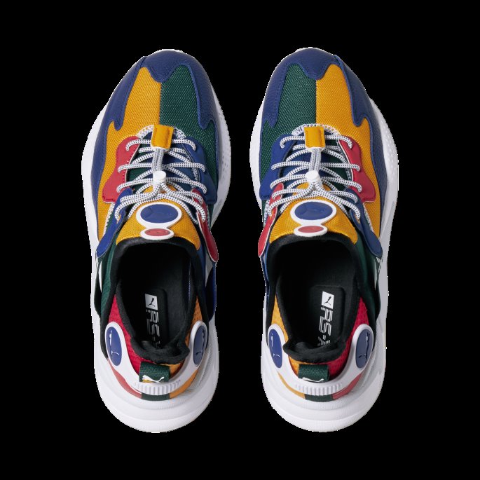Rs-x T3ch New Heritage Joggesko Aprikos-blå-varsity Grønn Puma På Salg
