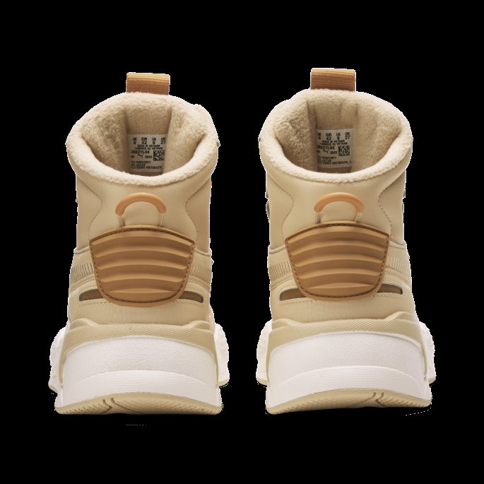 Rs-x Mid Leather Joggesko Puma På Tilbud Lett Sand-lett Sand
