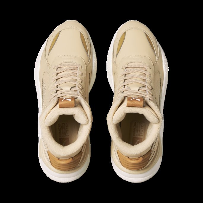 Rs-x Mid Leather Joggesko Puma På Tilbud Lett Sand-lett Sand