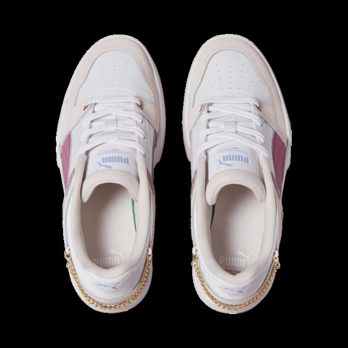Puma På Tilbud Hvit-støvet Orkidé-øy Rosa Slipstream Sensualistiske Joggesko For Kvinner