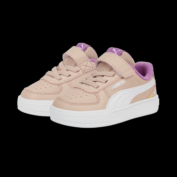 Rosa Kvarts-lilla Pop-gul Puma På Tilbud X Smileyworld Caven Alternativ Lukking Spedbarn Joggesko