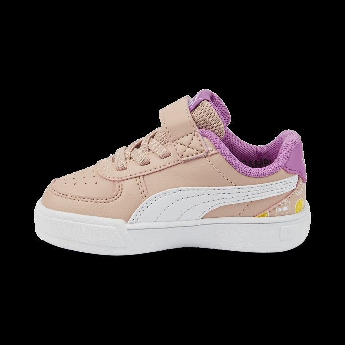 Rosa Kvarts-lilla Pop-gul Puma På Tilbud X Smileyworld Caven Alternativ Lukking Spedbarn Joggesko
