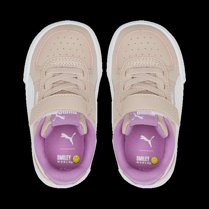 Rosa Kvarts-lilla Pop-gul Puma På Tilbud X Smileyworld Caven Alternativ Lukking Spedbarn Joggesko