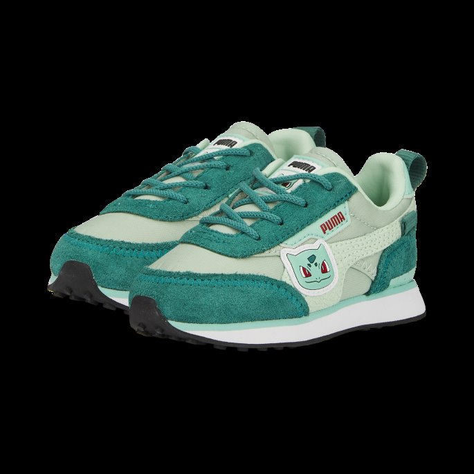 Puma På Salg X Pokmon Future Rider Bulbasaur Alternativ Lukking Spedbarn Joggesko Mist Green-ivy