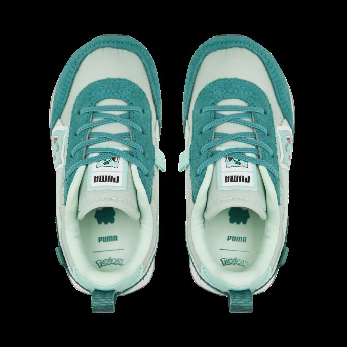 Puma På Salg X Pokmon Future Rider Bulbasaur Alternativ Lukking Spedbarn Joggesko Mist Green-ivy