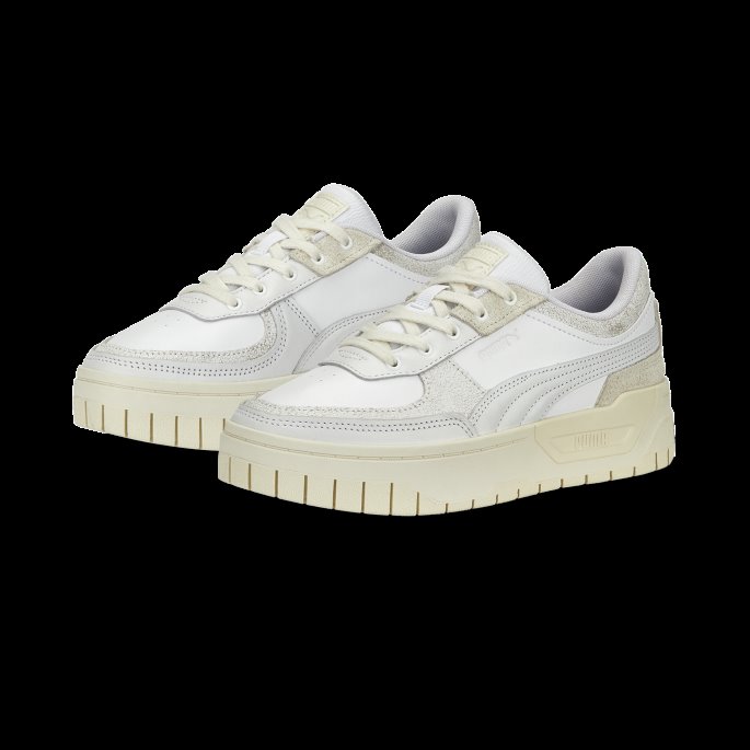 Cali Dream Thrifted Joggesko Kvinner Hvit-urørt-frosted Elfenben Puma På Tilbud