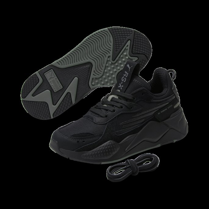 Puma På Tilbud Black-castlerock Rs-x Blackout Store Barnesko