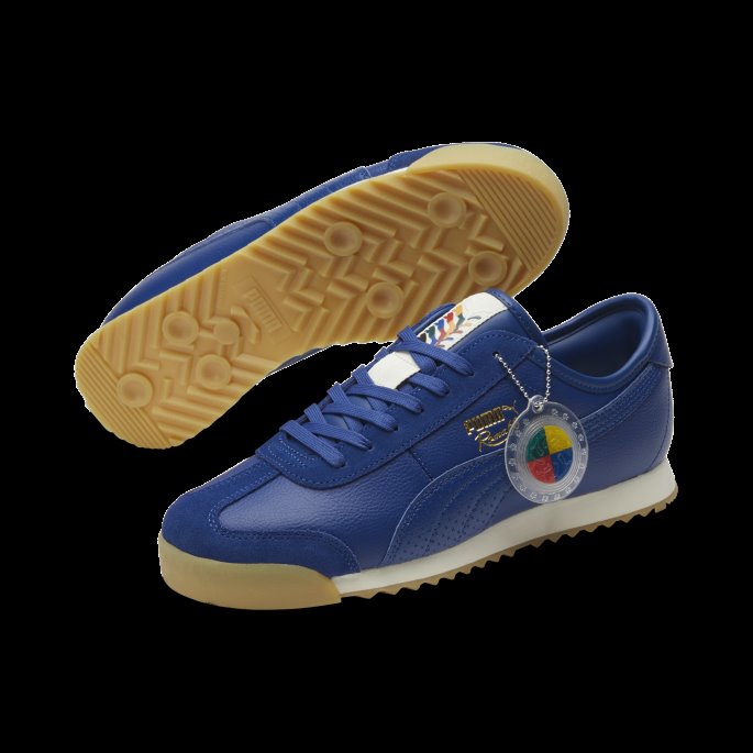 Roma '68 New Heritage Joggesko Flammende Blå-gull Puma På Salg