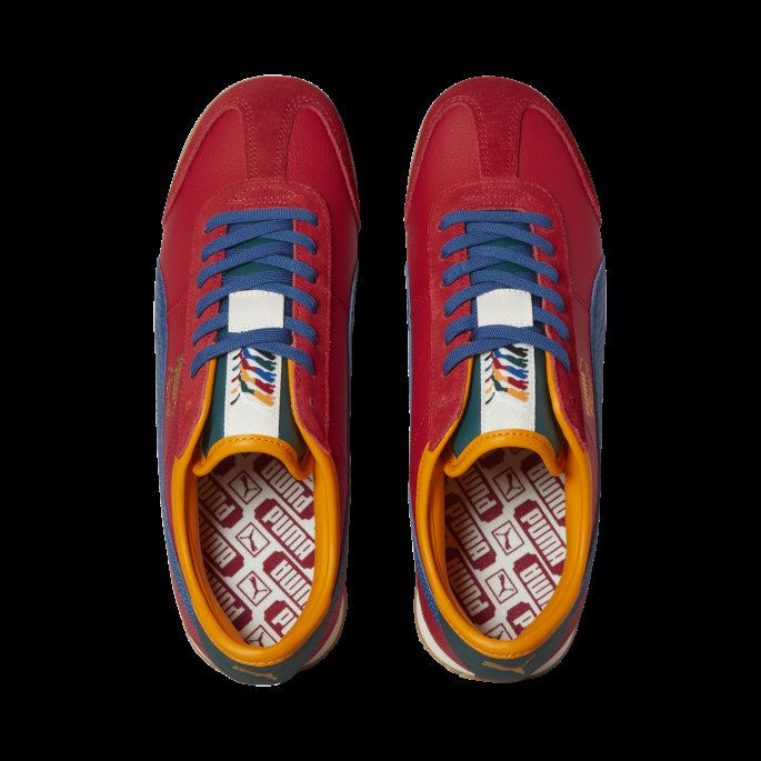 Puma På Tilbud Roma '68 New Heritage Joggesko Brente Rød-flammende Blå-gull