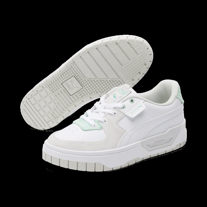 Cali Dream Sportswear By Puma På Tilbud Dame Joggesko Hvit-nimbus Sky-tåkegrønn