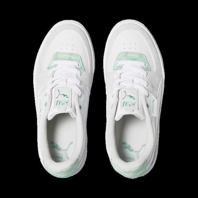 Cali Dream Sportswear By Puma På Tilbud Dame Joggesko Hvit-nimbus Sky-tåkegrønn