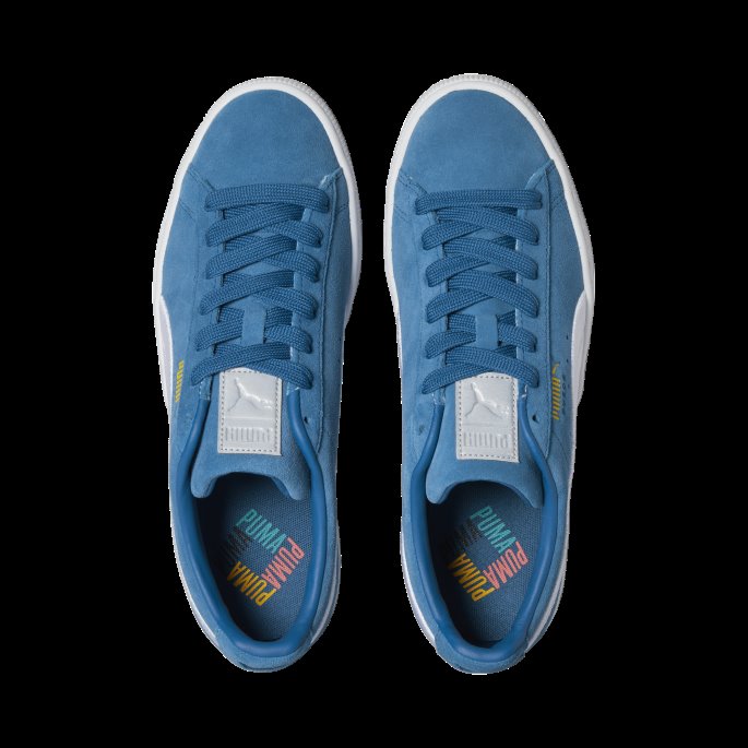 Sportsklær Fra Puma På Tilbud Semsket Klassiske Sneakers Lake Blå-hvit