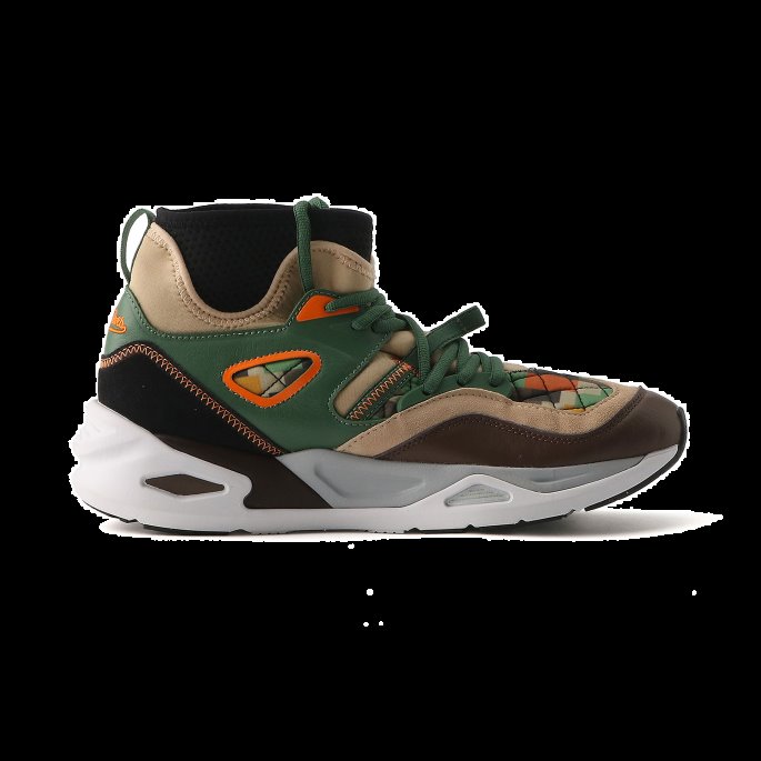 Dyp Skog-sand-kastanje Puma På Tilbud X Black Fives Trc Blaze Mid Joggesko