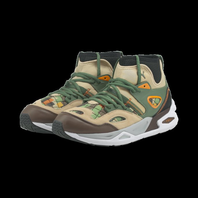 Puma På Tilbud X Black Fives Trc Blaze Mid Joggesko Dyp Skog-sand-kastanje