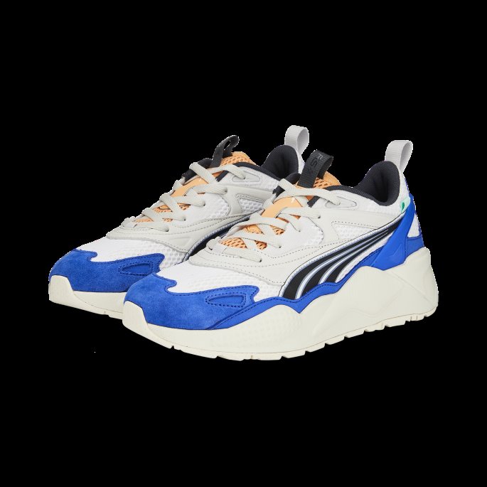 Puma På Tilbud Hvit-oransje Fersken Rs-x Efekt Joggesko