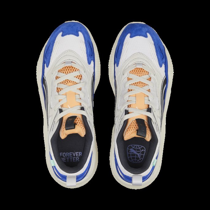 Puma På Tilbud Hvit-oransje Fersken Rs-x Efekt Joggesko