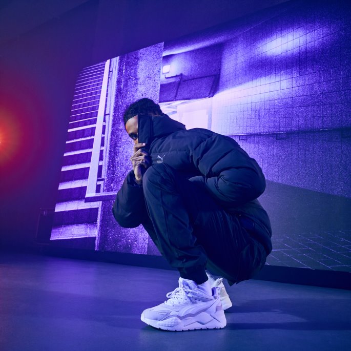Puma På Tilbud Rs-x Efekt Premuim Sneakers Hvit-fjær Grå