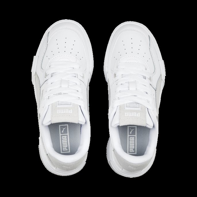 Puma På Tilbud Ca Pro Glitch Store Barnejoggesko Hvit-havn Mist-grå