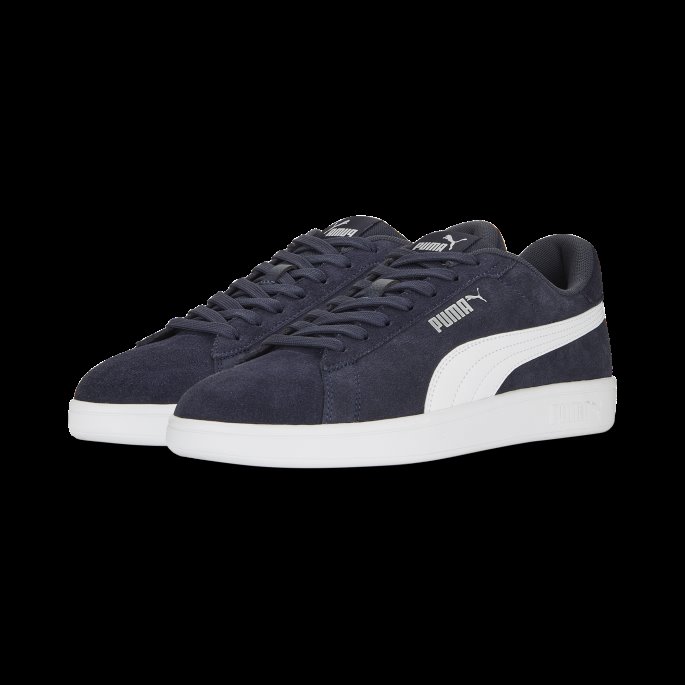 Smash 3.0 Sneakers Parisian Night-white-silver Puma På Tilbud
