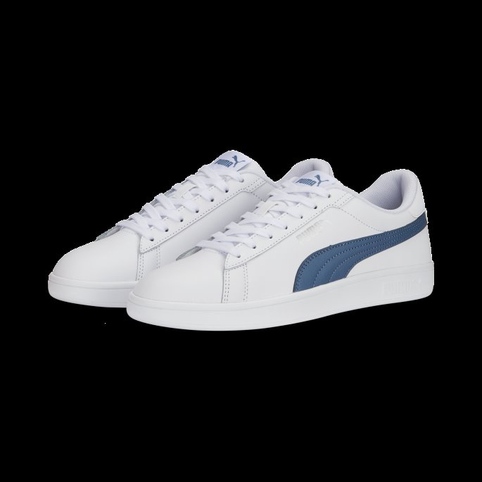 Hvit-dyp Dykk-sølv Smash 3,0 L Sneakers Puma På Tilbud
