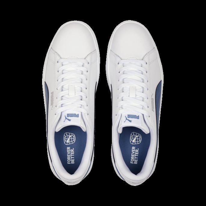 Hvit-dyp Dykk-sølv Smash 3,0 L Sneakers Puma På Tilbud