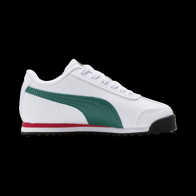 White-alpine Green-team Gold Puma På Tilbud Roma Country Små Barnesko