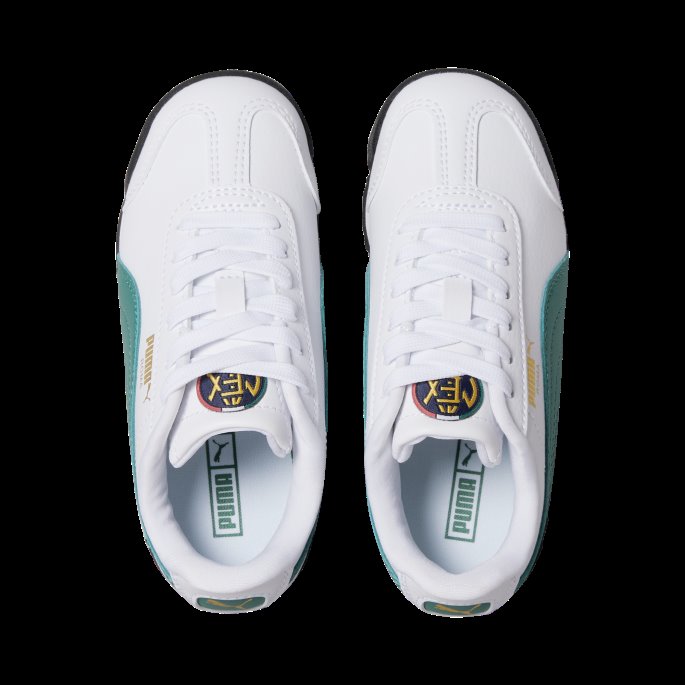 White-alpine Green-team Gold Puma På Tilbud Roma Country Små Barnesko