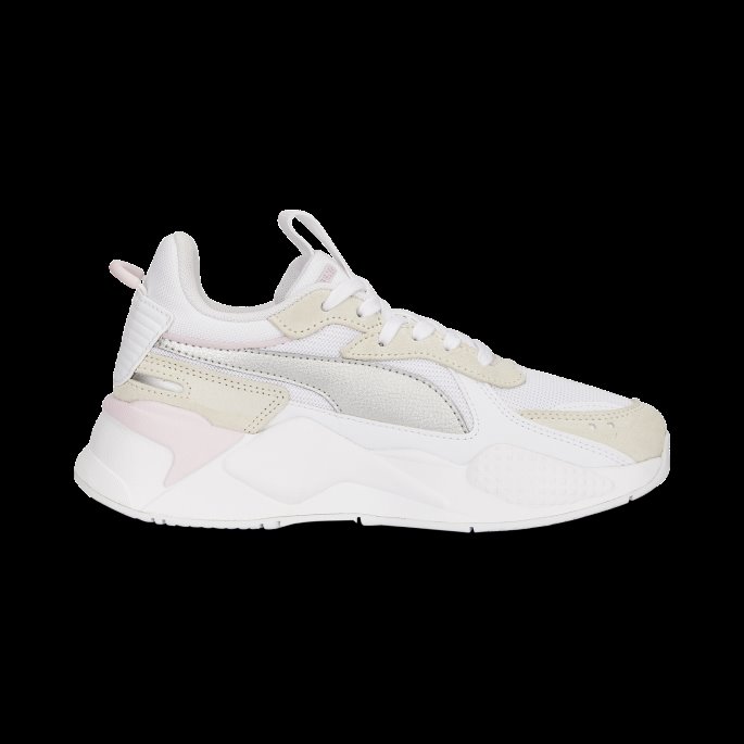 Rs-x Metallic Joggesko Ungdom Puma På Tilbud Hvit-sølv-urørt