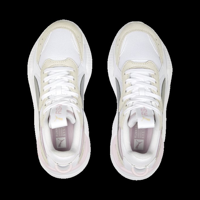Rs-x Metallic Joggesko Ungdom Puma På Tilbud Hvit-sølv-urørt