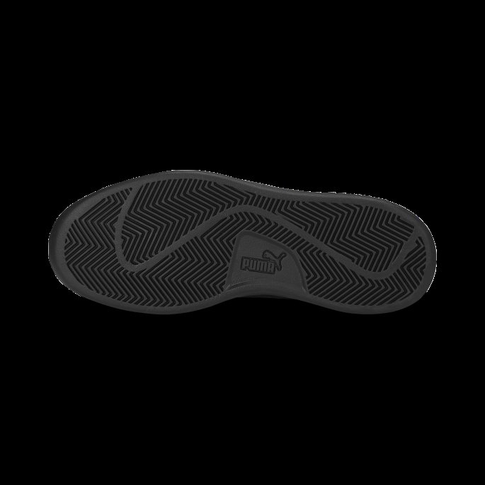 Black-shadow Grå Smash 3.0 Skinn Joggesko Ungdom Puma På Tilbud