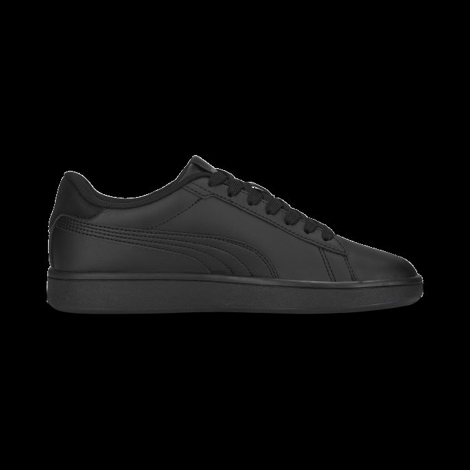 Black-shadow Grå Smash 3.0 Skinn Joggesko Ungdom Puma På Tilbud