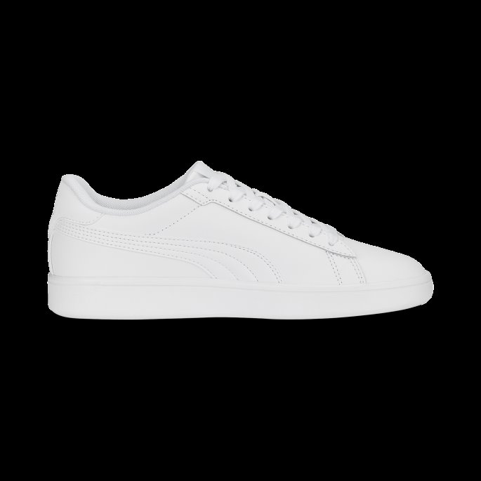 Smash 3.0 Skinn Joggesko Ungdom Puma På Tilbud Hvit-kul Lys Grå