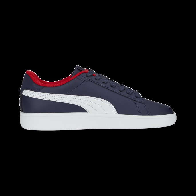 Smash 3.0 Skinn Joggesko Ungdom Marine-hvit-for All Time Rød Puma På Salg