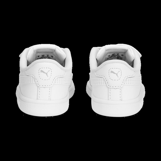 Puma På Tilbud Hvit-kul Lys Grå Smash 3.0 Skinn V Sneakers Baby
