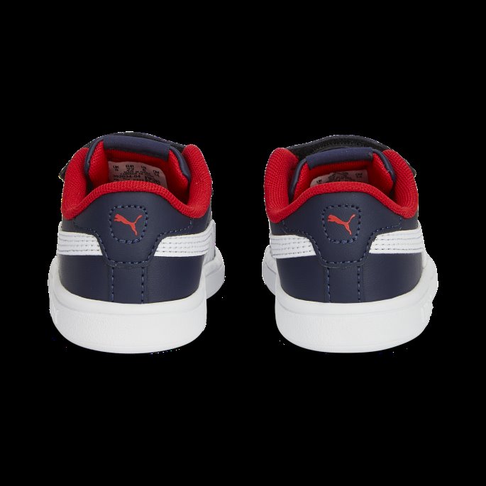 Puma På Tilbud Marine-hvit-til Alle Tider Rød Smash 3.0 Skinn V Sneakers Baby