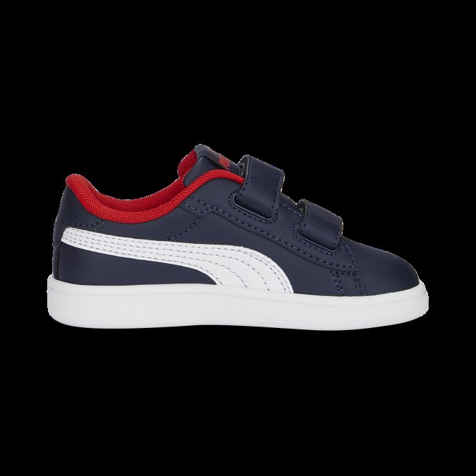Puma På Tilbud Marine-hvit-til Alle Tider Rød Smash 3.0 Skinn V Sneakers Baby