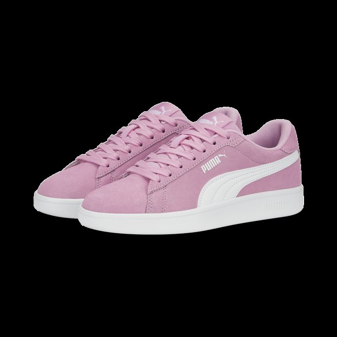 Smash 3.0 Semsket Sneakers Ungdom Lilla Chiffong-hvit Puma På Tilbud