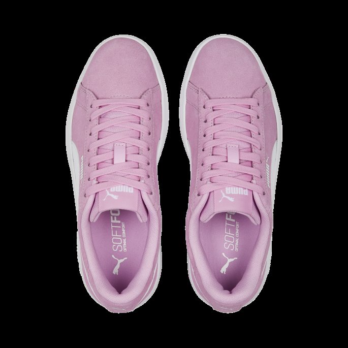Smash 3.0 Semsket Sneakers Ungdom Lilla Chiffong-hvit Puma På Tilbud