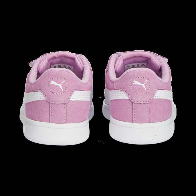 Lilla Chiffong-hvit Puma På Tilbud Smash 3.0 Semsket Sneakers Barn