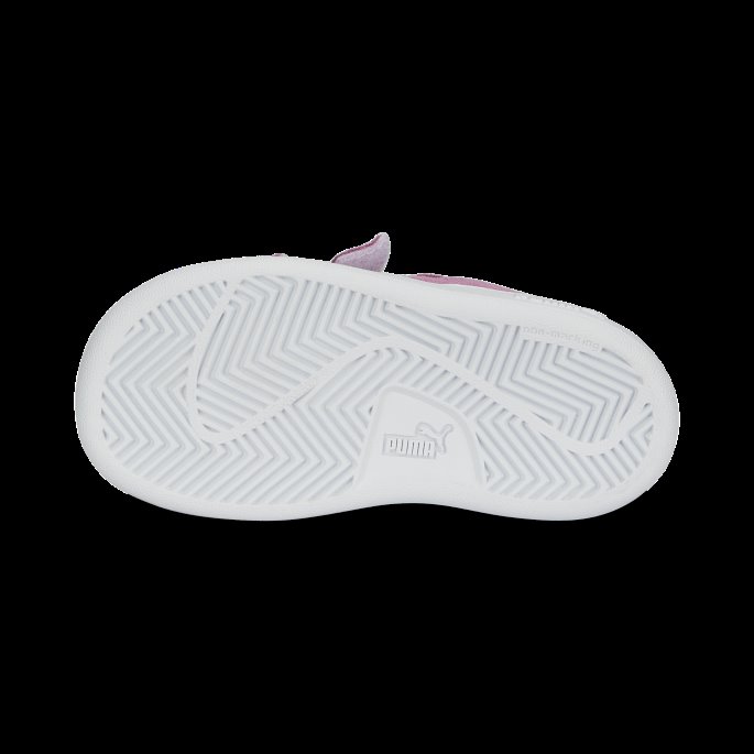 Puma På Tilbud Smash 3.0 Semsket Sneakers Baby Lilla Chiffon-hvit