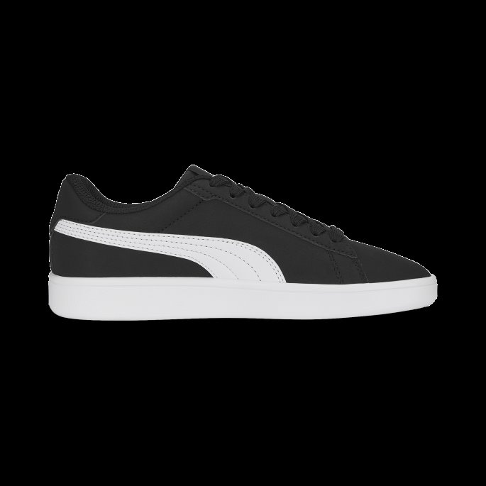 Puma På Tilbud Smash 3.0 Buck Joggesko Ungdom Svart-hvit