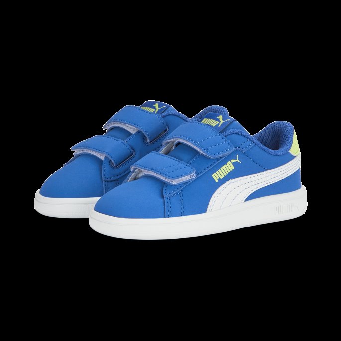 Puma På Tilbud Smash 3.0 Buck Joggesko Baby Victoria Blå-hvit-lilje Pad