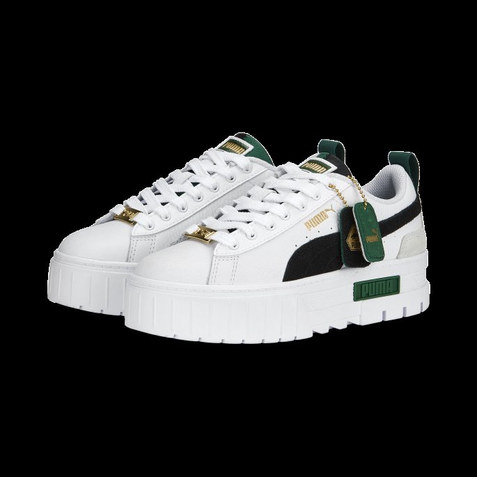 Puma På Tilbud Mayze Archive Remastered Joggesko Kvinner Hvit-svart-vine