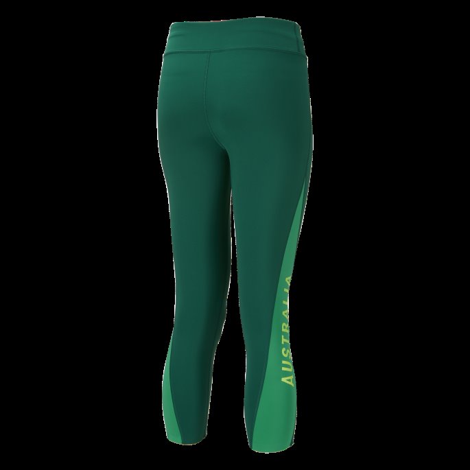 Alpine Green-au Puma På Salg Friidrett Australia Dametrening 3-4 Tight