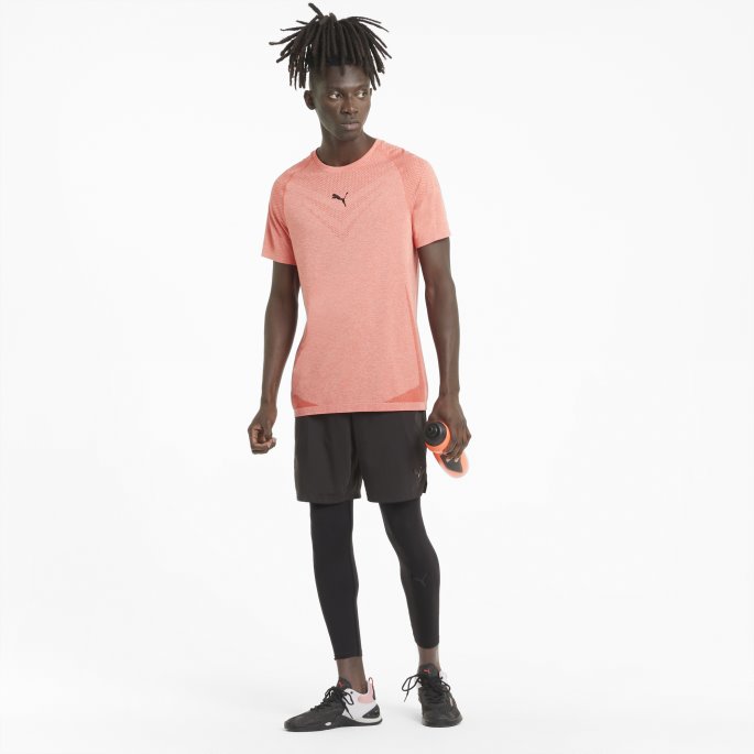 Puma På Tilbud Svart Sømløs Bodywear Lang Treningstights For Menn