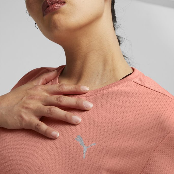 Favoritt Kortermet Dame Løpe-t-skjorte Puma På Tilbud Nellike Rosa
