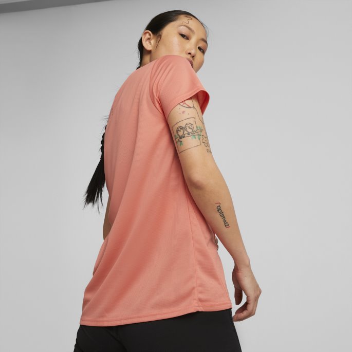 Favoritt Kortermet Dame Løpe-t-skjorte Puma På Tilbud Nellike Rosa