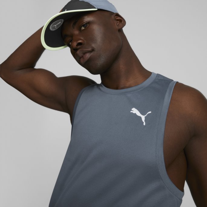 Favoritt Menns Løpe Singlet Puma På Tilbud Kveld Himmel-platina Grå