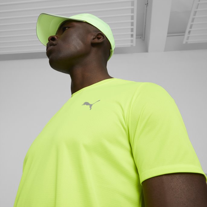 Lime Squeeze Favoritt Kortermet Herre Løpe-t-skjorte Puma På Salg